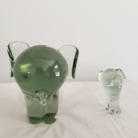NGWENYA GLASS ELEPHANT 2pc - Picture 9 of 11
